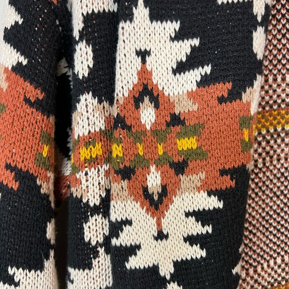 Lucky Brand Aztec geometric pattern cardigan sweater women’s size XS-EUC - Picture 7 of 7
